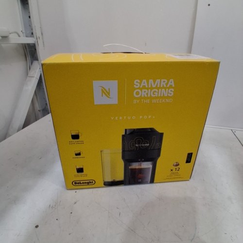 NESPRESSO DELONGH SAMRA ORIGINS BY THE WEEKND VERTUO POP+ SINGLE SERVE COFFEE AND ESPRESSO MACHINE WITH 12 VERTUO CAPSULES - BLACK / YELLOW - (MODEL:ENV92SBCA) image 7