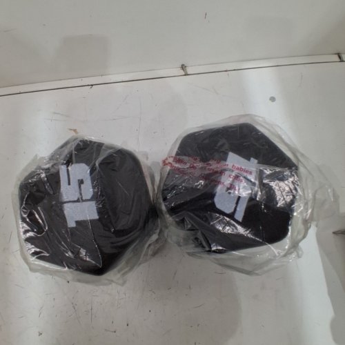 2PK CAP BARBELL NEOPRENE DUMBBELL - 15LBS - BLACK/WHITE image 2