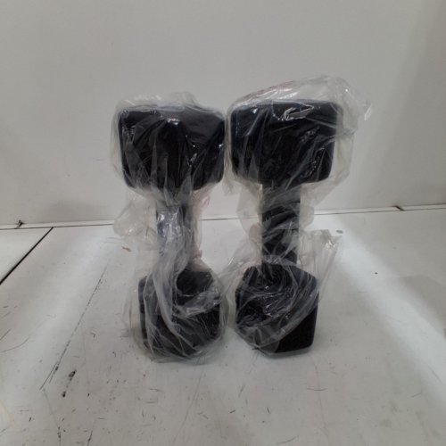 2PK CAP BARBELL NEOPRENE DUMBBELL - 15LBS - BLACK/WHITE image 3