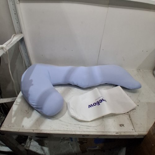 MELLOW BODYALIGN PLUS+ COOLING BODY PILLOW WITH LEG SUPPORT - BLUE image 2