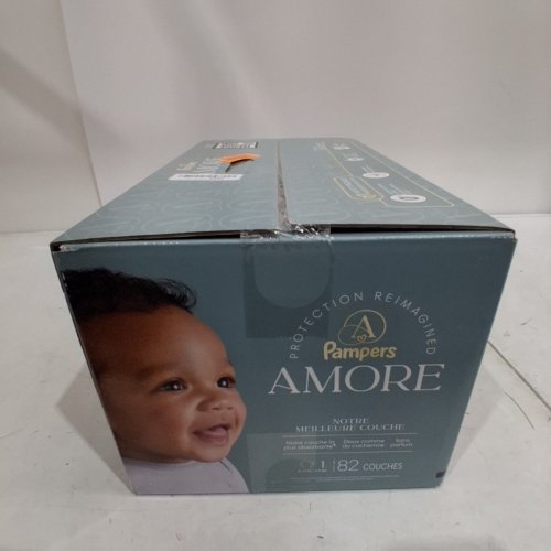 82PK PAMPERS AMORE MOST ABSORBENT AND BEST DIAPER - SIZE 1 - WHITE (UPC: 03077224453) image 3
