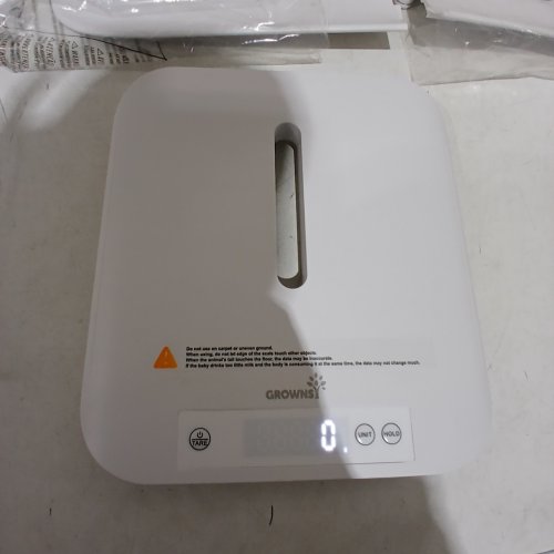 GROWNSY MULTIFUNCTIONAL BABY WEIGHT SCALE WITH 27" MEASUREMENT AND LCD SCREEN 330LB CAP - 27" X 15" X 10" - WHITE (MODEL:B12H) image 2