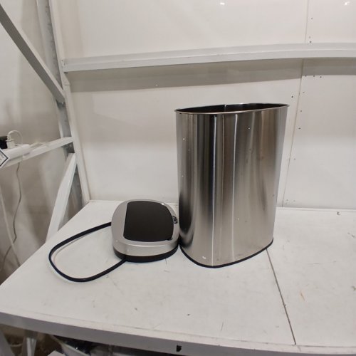 OVAL AUTOMATIC TOUCH FREE TRASH CAN - 13GAL - STAINLESS STEEL (MODEL: TC-1350R-SS) image 4