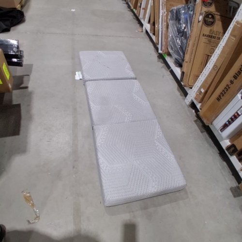 CERTIPUR-US TRI FOLDING MATTRESS WITH WASHABLE COVER - 25" X 75" X 4" - GREY image 3