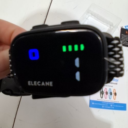 ELECANE VERSION 2.0 NO SHOCK TINY SMART BARK COLLAR - FITS 6" - 20" / 3 LBS-25 LBS - BLACK/WHITE (MODEL: TC316G) image 2