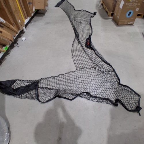HOCKEY GOAL AND BACKSTOP NET STREET OR ICE HOCKEY PORTABLE TRAINING NET - 12FT X 7FT - BLACK (MODEL: SPN007) image 2