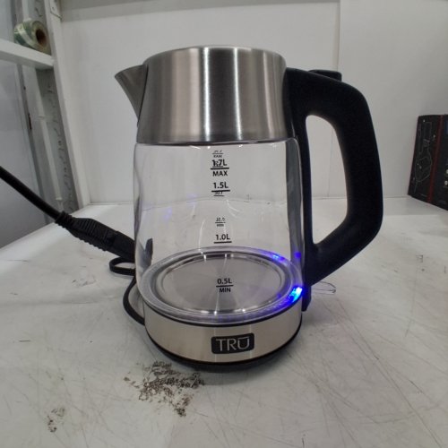 TRU ELECTRIC KETTLE - 1.7L - STAINLESS STEEL / BLACK (MODEL: KE-1177CN) image 2