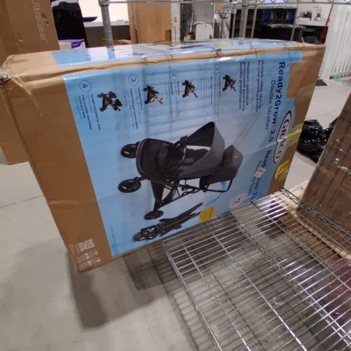 GRACO READY2GROW MULTI-USE 2.0 DOUBLE STROLLER - 40-50 LB CAPACITY - BLACK/DARK GREY (MODEL: 2140042) image 5