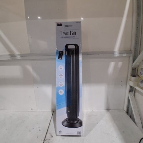 SEVILLE CLASSICS ULTRASLIMLINE BLACK TOWER FAN WITH TOUCH CONTROL AND REMOTE - 39.5"" - BLACK (MODEL: EHF10201T / 1704109) image 5