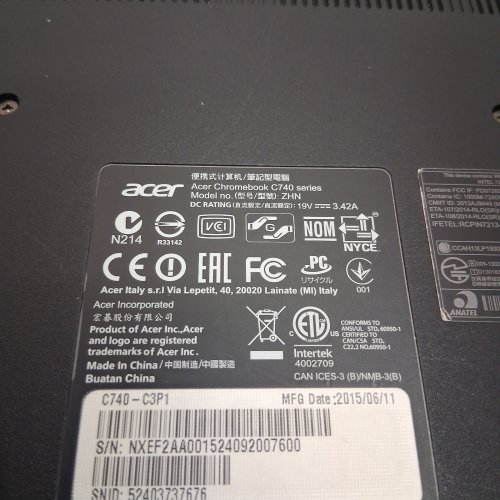 ACER CHROMEBOOK 11, 11.6" WITH INTEL CELERON 3205U, 2GB RAM AND 16GB SSD (MODEL: C740-C3P1) image 8