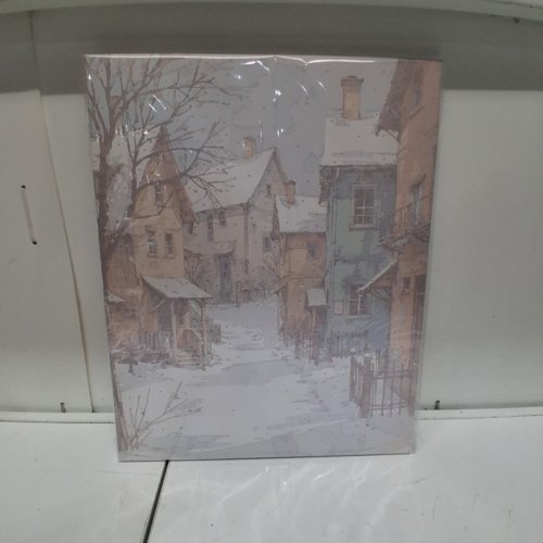WINTER VILLAGE DIY PAINTING BY NUMBERS - 20" X 15" (STYLE: HSX01412) image 3