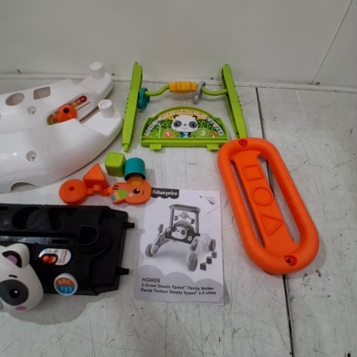 FISHER-PRICE 2-SIDED STEADY SPEED PANDA WALKER INTERACTIVE BABY TOY WITH LIGHT, 100+ SONGS, SOUNDS & PHRASES - MULTICOLOUR (MODEL: ‎HGM26) image 5