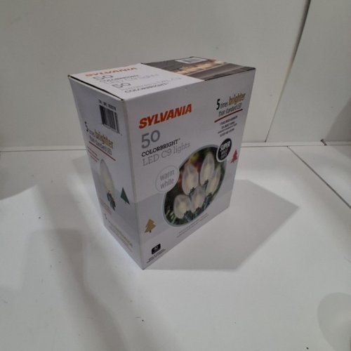 SYLVANIA SUPER BRIGHT 50 BULB C9 WARM WHITE LED CHRISTMAS LIGHTS image 6