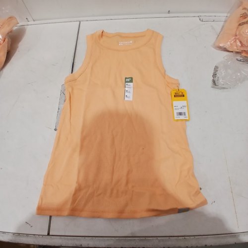 WOMEN'S CARHARTT TENCEL FIBER SERIES FITTED RIBBED TANK - MEDIUM - PEACH (MODEL: TK7481-W) image 3