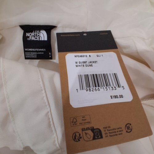 WOMEN'S THE NORTH FACE QUEST JACKET - SMALL - DUNE WHITE (STYLE: NF0A8G12) image 4