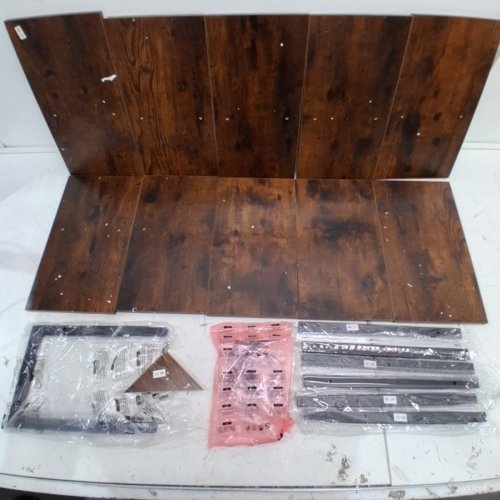 HOOBRO 9-TIER TREE BOOKCASE BOOK SHELVES -7.9" X 13.4" X 45.6" - RUSTIC WOOD (MODEL: BF08SJ01G1) image 3