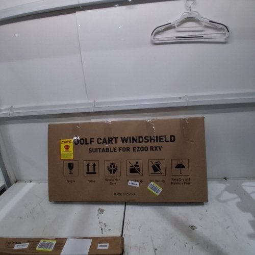 10LOL SHATTERPROOF & FOLDABLE WINDPROOF HD TRANSPARENT WINDSHIELD FOR GOLF CART EZGO RXV SINCE 2008 - 2023 - WHITE image 4