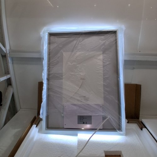 WISFOR BATHROOM MIRROR WITH LED LIGHT AND BLUETOOTH DIMMABLE 3 COLORS LIGHTING & 3X MAGNIFIER ANTI-FOG, SMART DISPLAY MEMORY FUNCTION -32" X 24" - WHITE (MODEL: XMR-C28-329-US) image 5