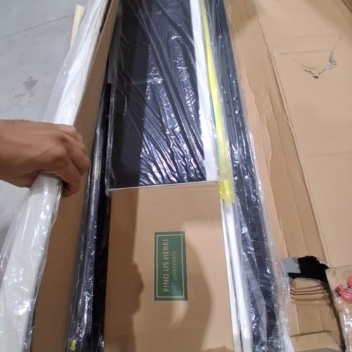 ALLEWIE LIFT UP HYDRAULIC STORAGE BED FRAME - QUEEN - WHITE (MODEL:KBMV0005) image 3