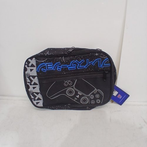 CONCEPT ONE PLAYSTATION OFFSET ZIPPER SLING BAG - BLACK/BLUE/GREY (ITEM: YNMB0001TG) image 2