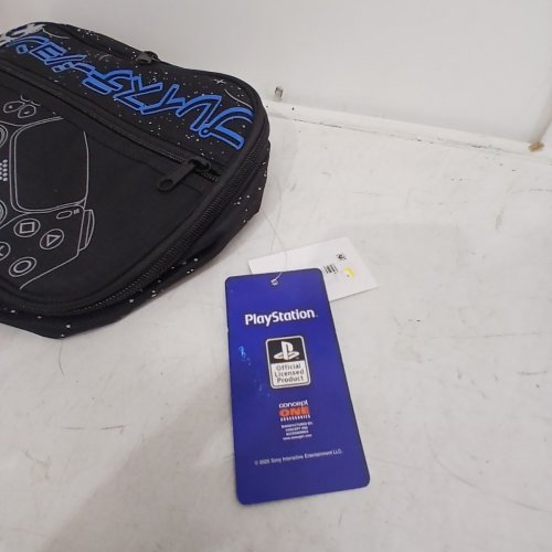 CONCEPT ONE PLAYSTATION OFFSET ZIPPER SLING BAG - BLACK/BLUE/GREY (ITEM: YNMB0001TG) image 3