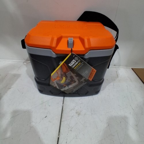 KLEIN TOOLS TRADESMAN PRO TOUGH BOX COOLER - 17QT - ORANGE/GREY (MODEL: 55600) image 2