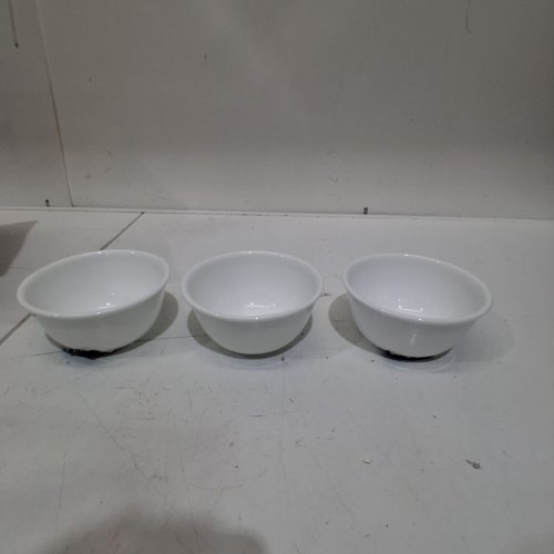 3PK CORNINGWARE GLASS BOWLS - 12OZ - WHITE image 3