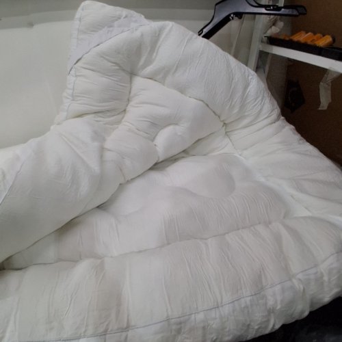 MEMORY FOAM MATTRESS TOPPER WITH 4 ANCHOR ELASTIC BANDS - 5" - FULL (54" X 75") - WHITE image 5