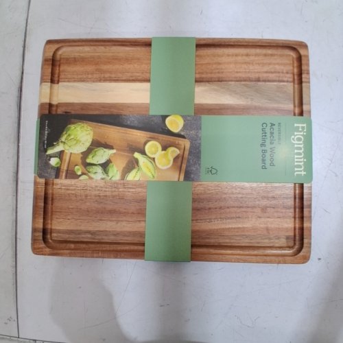 FIGMINT REVERSIBLE ACACIA WOOD CUTTING BOARD - 12" X 15" - BROWN (MODEL: 070-08-0207) image 2
