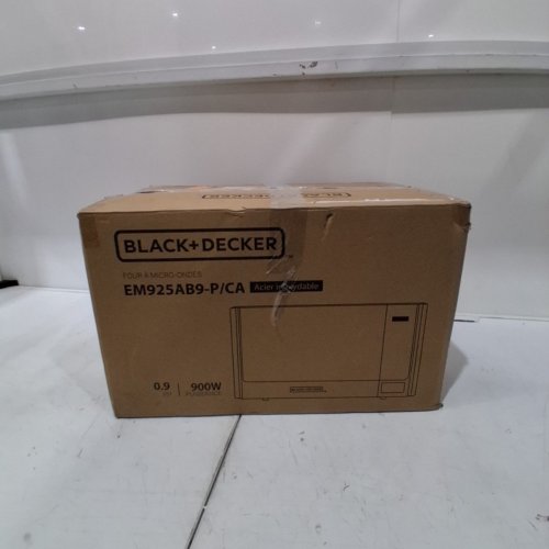 BLACK+DECKER STAINLESS STEEL MICROWAVE OVEN WITH CHILD SAFETY LOCK AND 6 AUTO COOK PRESETS - 900W - (MODEL: EM925AB9-P/CA) image 7