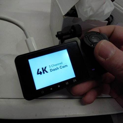 THREE CHANNELS 4 K DASH CAM - BLACK image 2