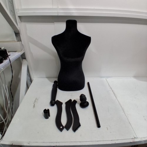 PAYLESSHERE DRESS FORM MANNEQUIN - 49.6" - 63.4" - BLACK (MODEL : MQ-FL2104-BLACK) image 2