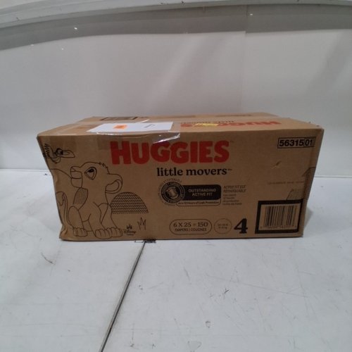 150PK HUGGIES LITTLE MOVERS DIAPERS - SIZE 4 image 2