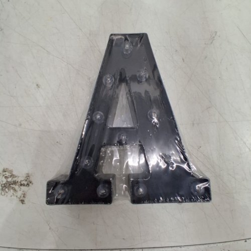 LIGHT-UP LED MARQUEE LETER "A" - 9" - BLACK image 2