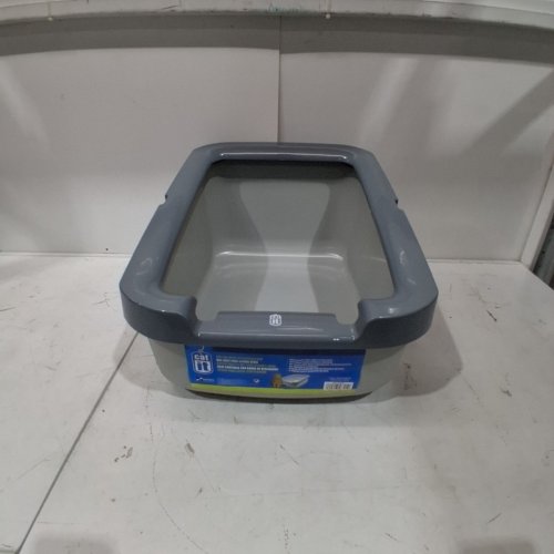 cat it  LITTER BOX - 22" X 12" X 15" - GREY image 3