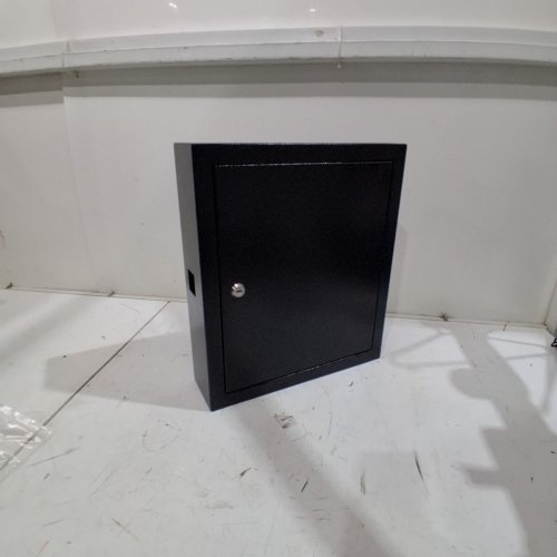 WALL-MOUNTED HEAVY DUTY STAINLESS STEEL SAFE KEY BOX - 16" X 5"X 14" - BLACK image 3
