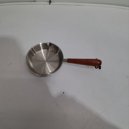 STAINLESS STEEL FRYING PAN FOR CAMPING/TRAVELING - 5" - SILVER image 2