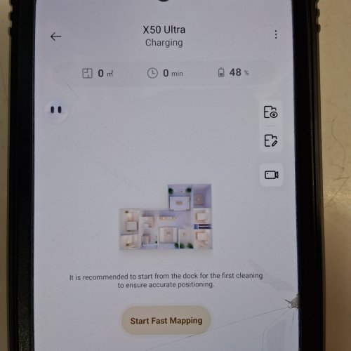DREAME X50 ULTRA SMART ROBOT VACUUM/MOP COMBO WITH SELF-EMPTYING STATION - AUTO-WASH/REFILL & 3D MAPPING - APP/WIFI CONNECTIVITY - BLACK - (MODEL: ‎RLX85CE) image 2