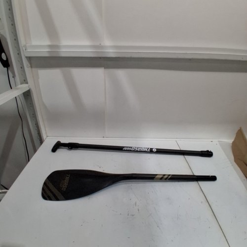 3PC THURSO SURF PADDLE CARBON HYBRID SUP - 71" - 87" - BLACK image 2