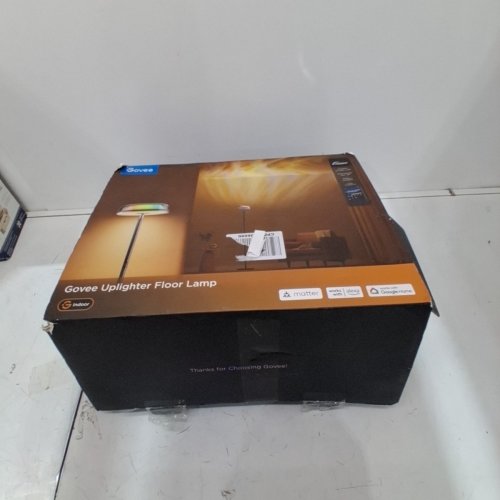 GOVEE UPLIGHTER FLOOR LAMP, RGB MINIMALIST FLOOR LAMP WITH APP CONTROL - WORKS WITH ALEXA & GOOGLE HOME - 2700K/4000K/6500K - 1000 LUMEN - 67" - BLACK (MODEL: H60B0111-CA) image 4