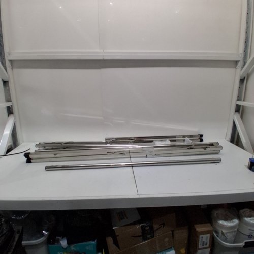 JAUREE HEAVY DUTY FOLDABLE METAL DRYING RACK - 62.2" - SILVER (MODEL: 1624) image 2
