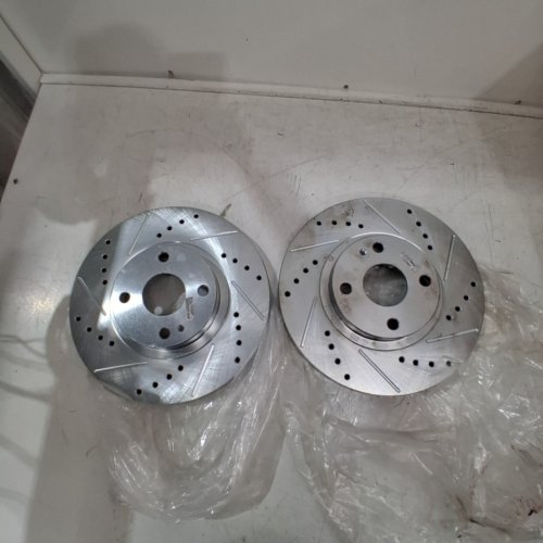 POWER STOP EVOLUTION EXTREME PERFORMANCE DRILLED & SLOTTED FRONT BRAKE ROTORS - FITS 2001-2005 MAZDA MIATA - (MODEL: JBR950XL/JBR950XR) image 3