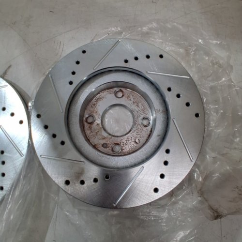 POWER STOP EVOLUTION EXTREME PERFORMANCE DRILLED & SLOTTED FRONT BRAKE ROTORS - FITS 2001-2005 MAZDA MIATA - (MODEL: JBR950XL/JBR950XR) image 4