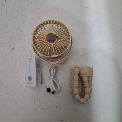 PORTABLE STROLLER CLIP ON FAN WITH LED DISPLAY - BEIGE (MODEL: M25) image 2