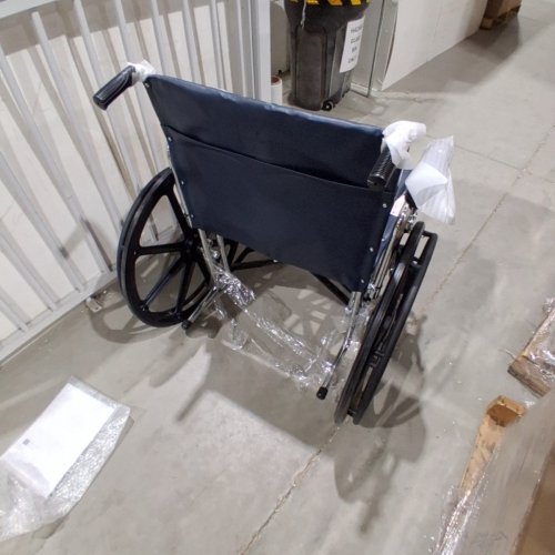 MEDLINE EXCEL WHEELCHAIR - 22"-500 LBS MAX CAPACITY - BLUE (MODEL: MDS806800) image 5