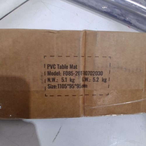 PLASTIC TABLE COVER - PVC RECTANGULAR DESK MAT FOR DINING TABLE OR WORKTABLE - 42" X 62" - CLEAR (MODEL: F085-20T-10702030) image 2
