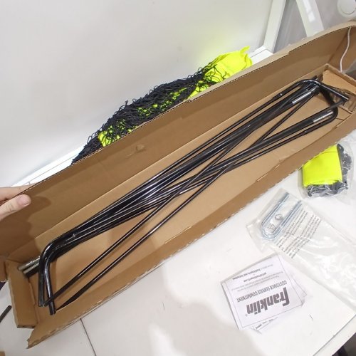 FRANKLIN SPORTS BLACKHAWK BACKYARD OUTDOOR SOCCER POPUP SOCCER NET INDOOR AND OUTDOOR - 9FT X 5FT 6" - GREEN - (MODEL: 30102X) image 2
