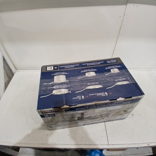 10PC KIRKLAND SIGNATURE 5-PLY CLAD STAINLESS STEEL COOKWARE - STAINLESS STEEL - (MODEL: 1119338) image 6