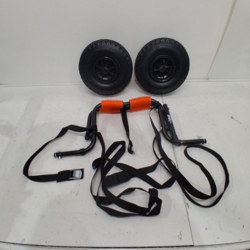 PELICAN TRANSPORT CART FOR KAYAKS, STAND UP PADDLE BOARDS AND CANOES - UNIVERSAL - ORANGE/BLACK image 2
