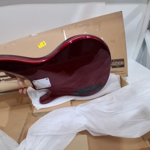 YAMAHA 100 SERIES 4-STRING ELECTRIC BASS GUITAR - RED METALLIC (MODEL: TRBX174) image 3